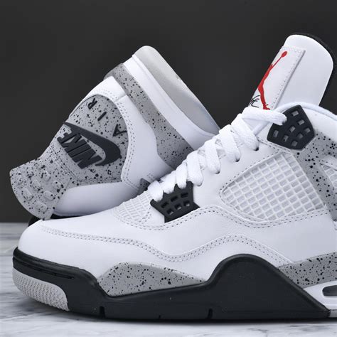 fake air jordan 4 retro white cement shoes|j4 white cement.